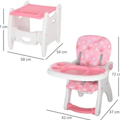 New - Trona 3 en 1 rosa Tronas·Tronas Bebe