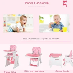 New - Trona 3 en 1 rosa Tronas·Tronas Bebe