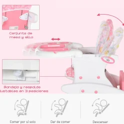 New - Trona 3 en 1 rosa Tronas·Tronas Bebe
