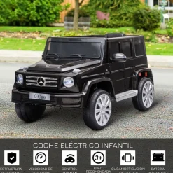 - Vehículo batería con mando Mercedes Negro*Homcom New