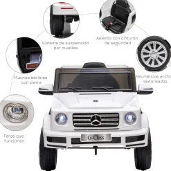 Discount - Vehículo batería con mando Mercedes Blanco Vehículos De Batería O A Pedales