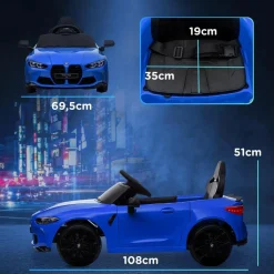 Homcom - Vehículo batería infantil BMW M4 Azul*AIYAPLAY Discount