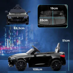 Homcom - Vehículo batería infantil BMW M4 Negro*AIYAPLAY Hot