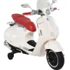 Online - Vespa blanca Vehículo de batería Vehículos De Batería O A Pedales