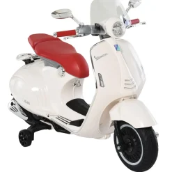 Online - Vespa blanca Vehículo de batería Vehículos De Batería O A Pedales
