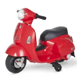 - Vespa roja Vehículo de batería Vehículos De Batería O A Pedales