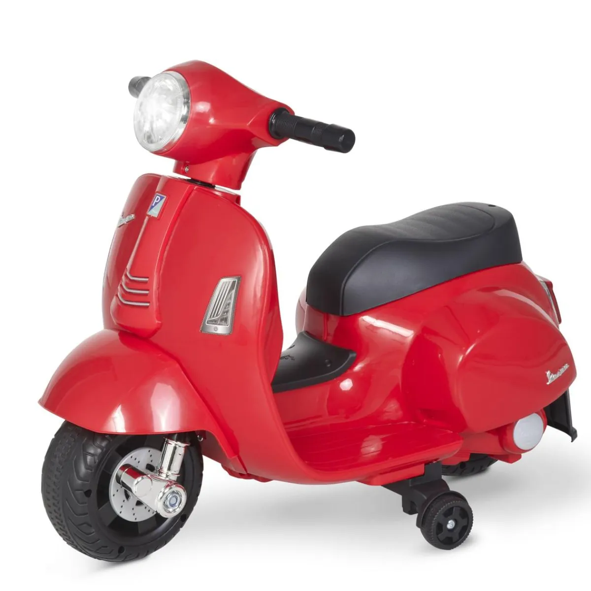 - Vespa roja Vehículo de batería Vehículos De Batería O A Pedales