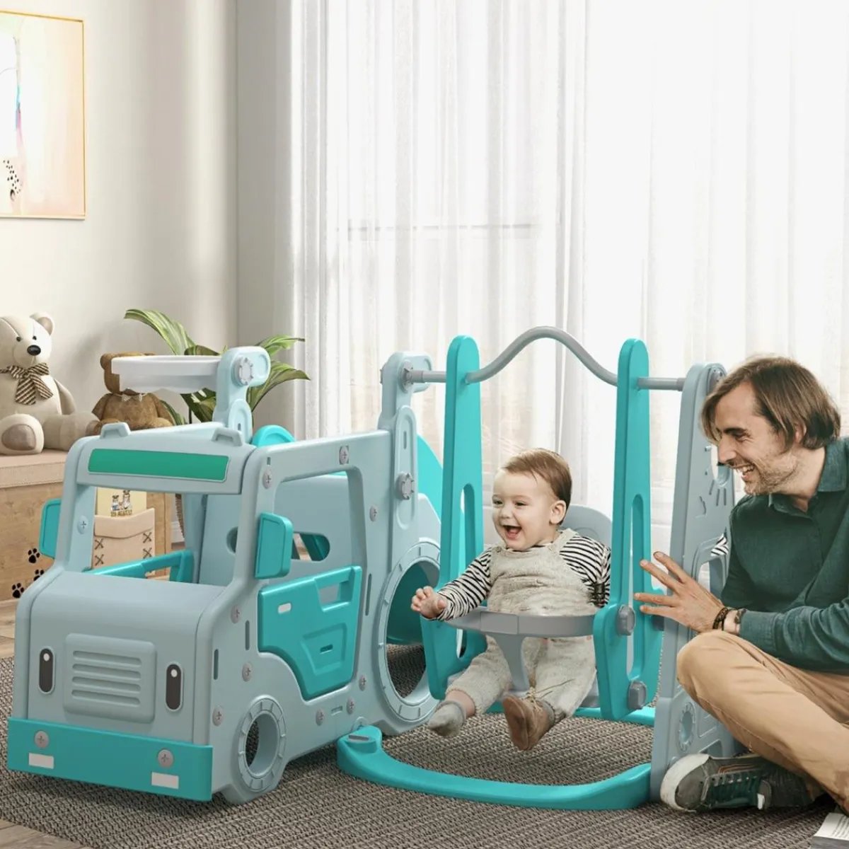 Sale - Zona de juegos infantil para interior Toboganes