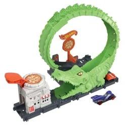 Hot Wheels - Ataque del cocodrilo: Pista para coches con lanzador y vehículo ㅤ*MATTEL Sale