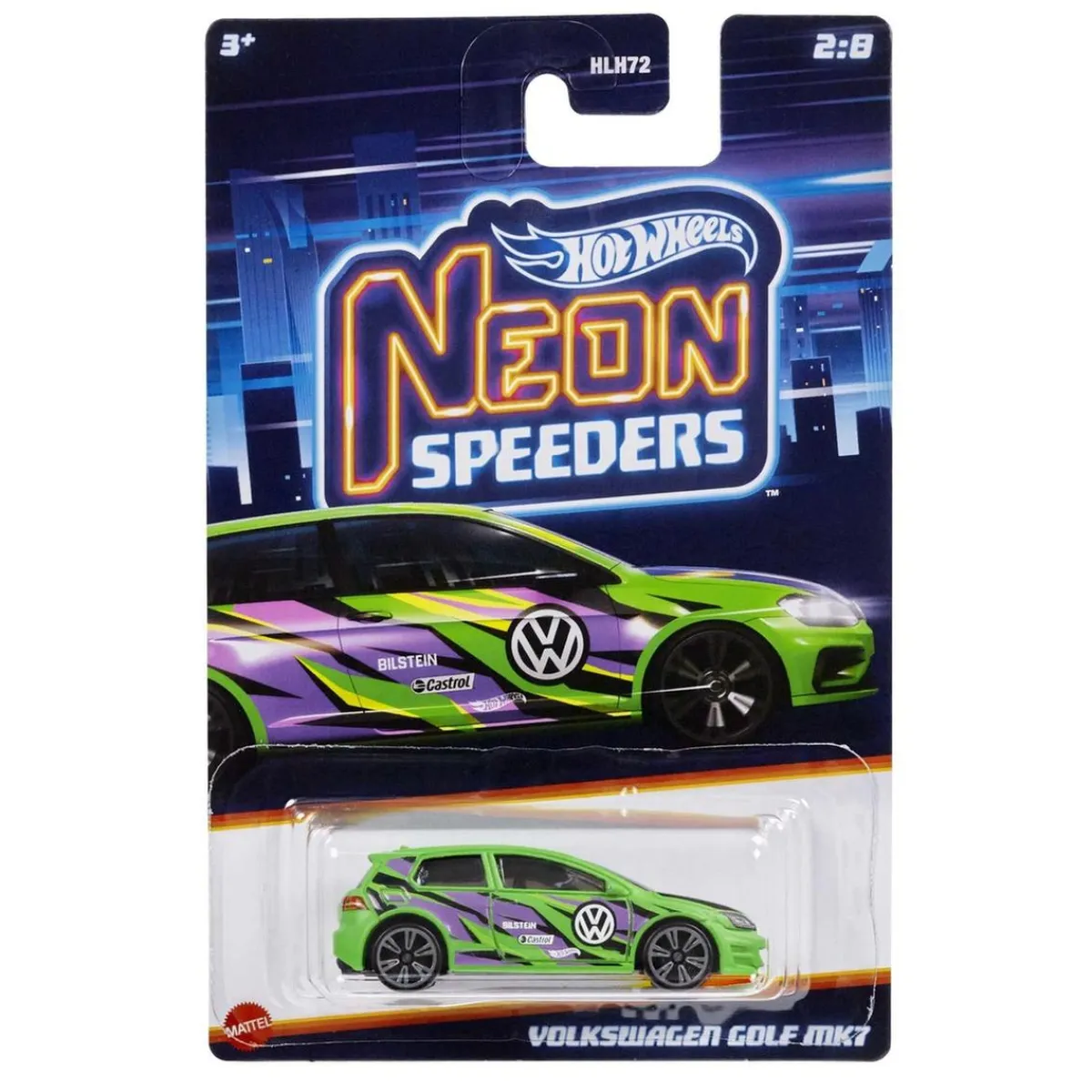 Hot Wheels - Coche juguete Rally Velocidad Neón ㅤ*MATTEL Clearance