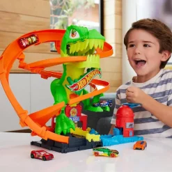 Hot Wheels - Estación de bomberos T-Rex*MATTEL Hot