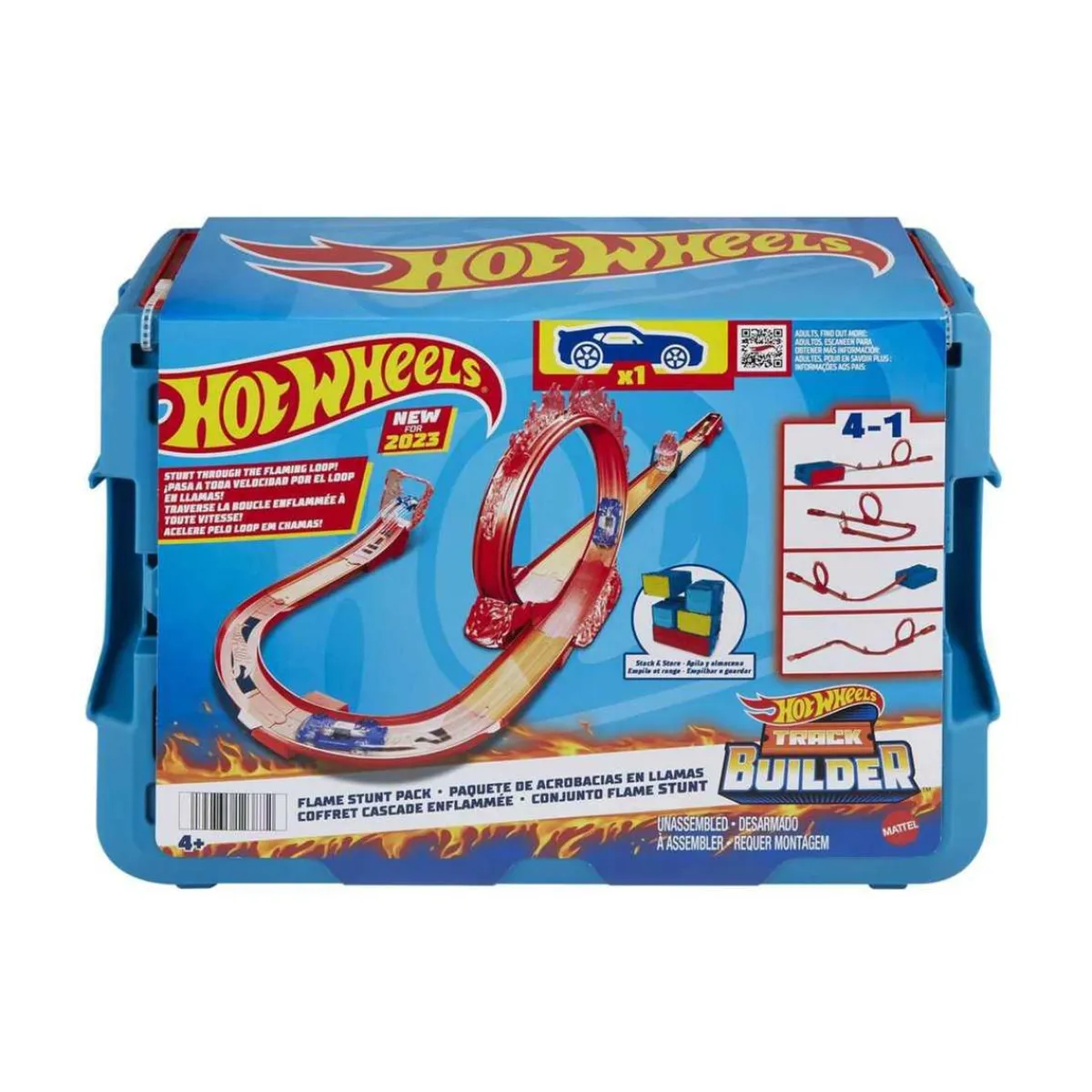 New Hot Wheels - Hot Wheels Pista Acrobacias en Llamas con vehículo incluido Vehículos Y Circuitos