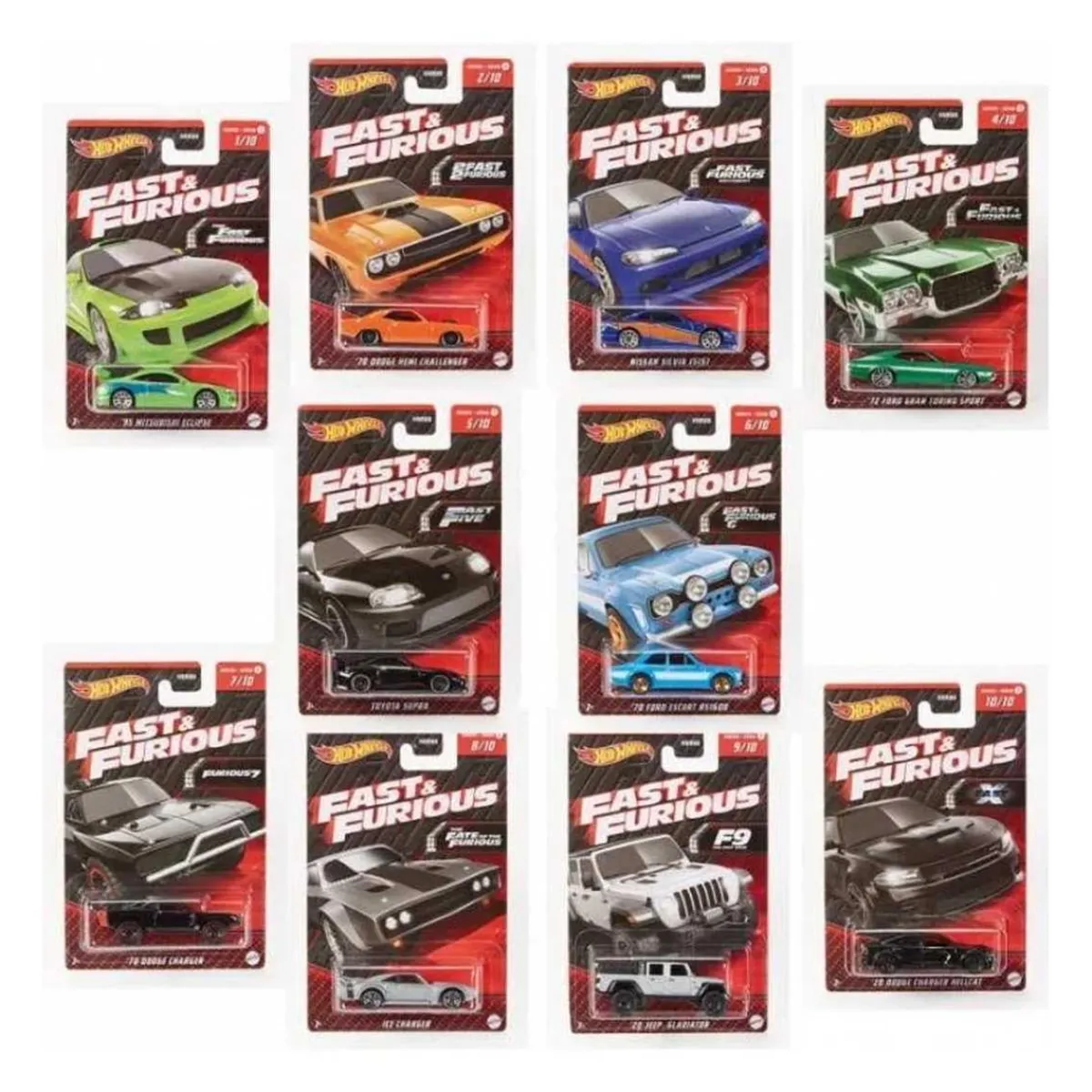 Hot Wheels - Hot Wheels Vehículo de Juguete rápido y furioso surtido (Varios modelos) HNR88 Vehículos Y Circuitos