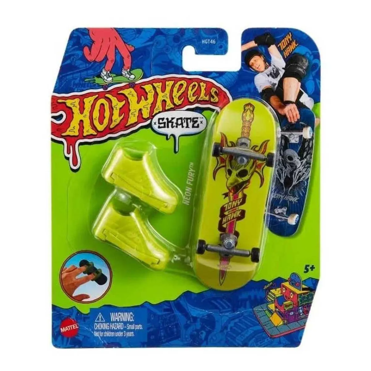 Hot Wheels - Monopatín de juguete con zapatillas para dedos, modelos surtidos (Varios modelos) ㅤ Vehículos Y Circuitos