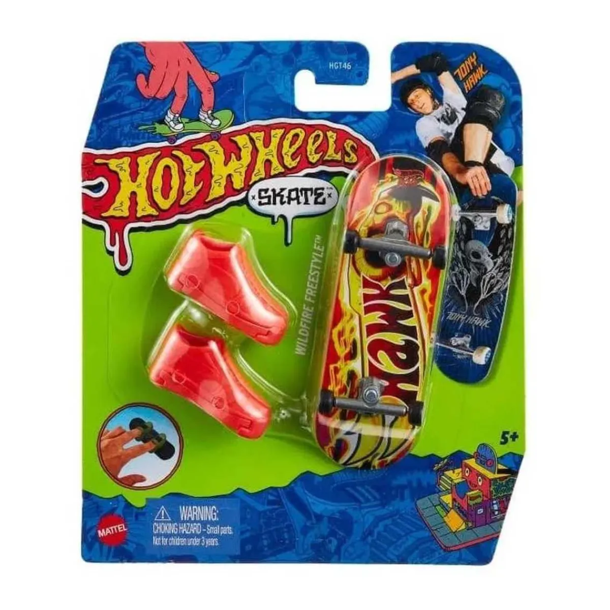 Hot Wheels - Monopatín de juguete con zapatillas para dedos, modelos surtidos (Varios modelos) ㅤ Vehículos Y Circuitos