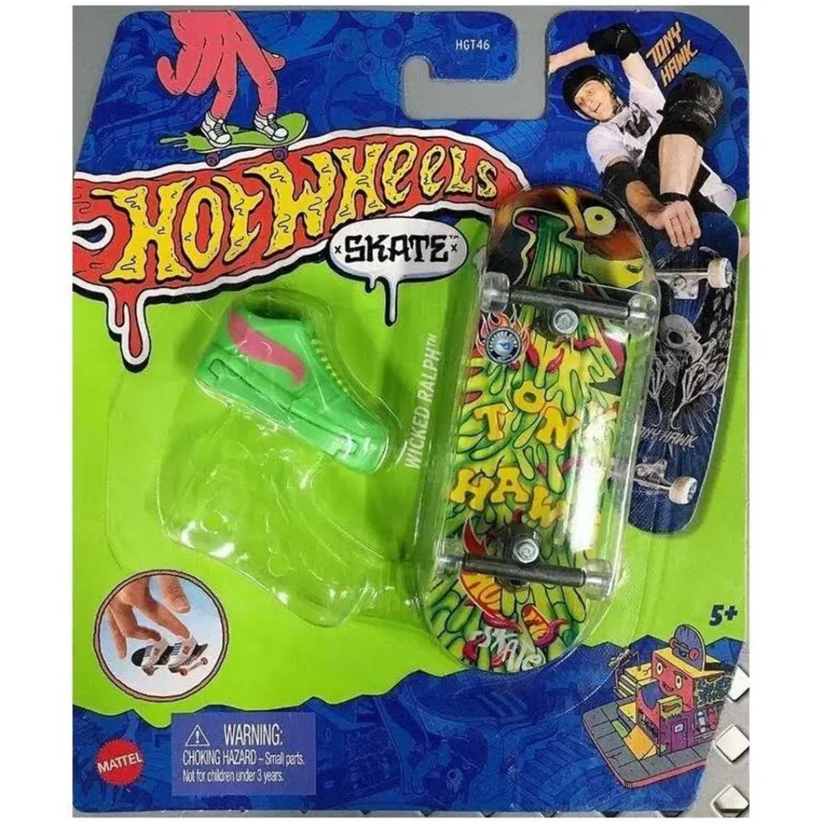 Hot Wheels - Monopatín de juguete con zapatillas para dedos, modelos surtidos (Varios modelos) ㅤ Vehículos Y Circuitos