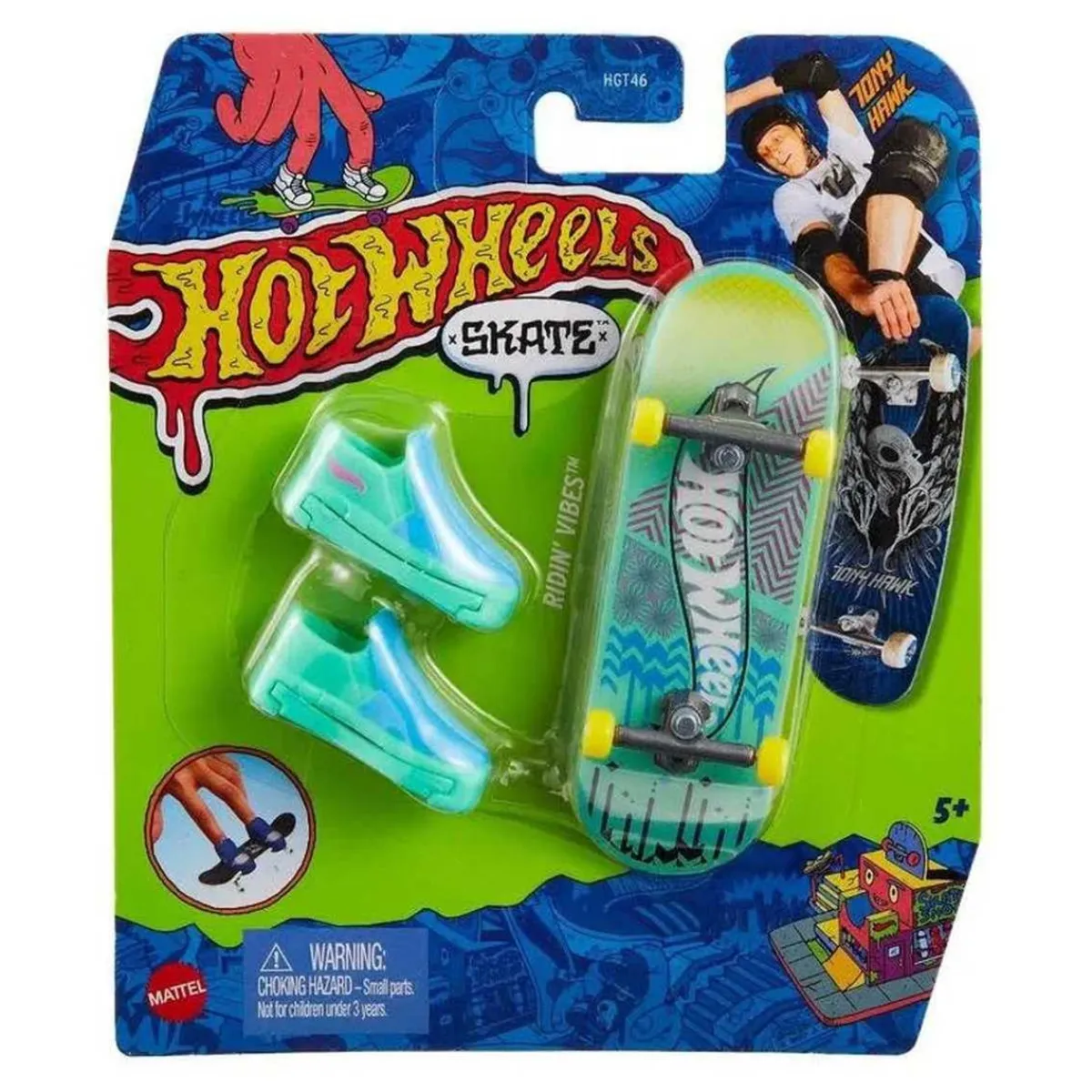 Hot Wheels - Monopatín de juguete con zapatillas para dedos, modelos surtidos (Varios modelos) ㅤ Vehículos Y Circuitos