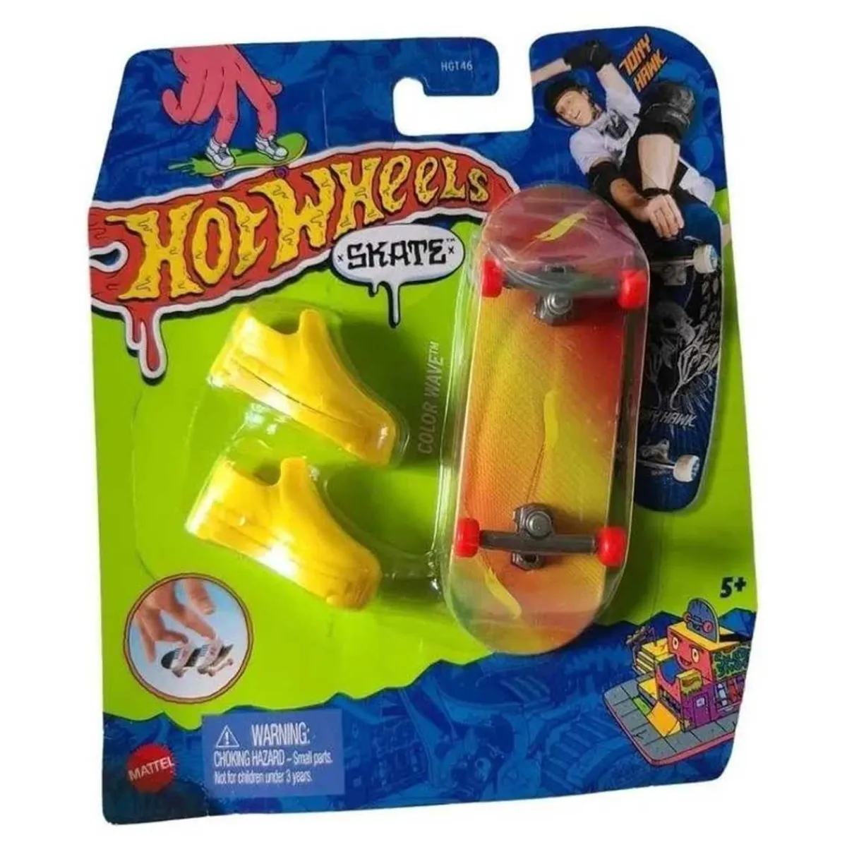 Hot Wheels - Monopatín de juguete con zapatillas para dedos, modelos surtidos (Varios modelos) ㅤ Vehículos Y Circuitos