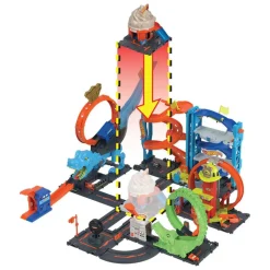 Hot Wheels - Pista de carreras City Tienda de helados con 1 vehículo incluido ㅤ*MATTEL Discount