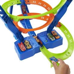 Hot Wheels - Pista de coches con espiral rápida y choques Hot Wheels Action ㅤ*MATTEL Best