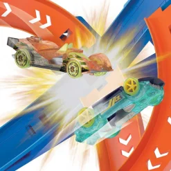 Hot Wheels - Pista de coches con espiral rápida y choques Hot Wheels Action ㅤ*MATTEL Best