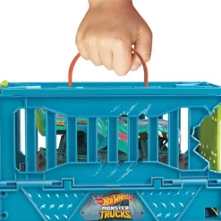 Hot Wheels - Vehículo Hot Wheels Monster Truck 1:24 con jaula de choque gigante*MATTEL Discount