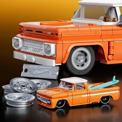 Hot Wheels Elite - Pickup Chevy '62 Personalizada Juguetes De Construcción