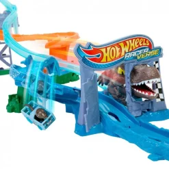Hot Wheels RacerVerse - Pista Jurassic World Crash & Splash*MATTEL Sale