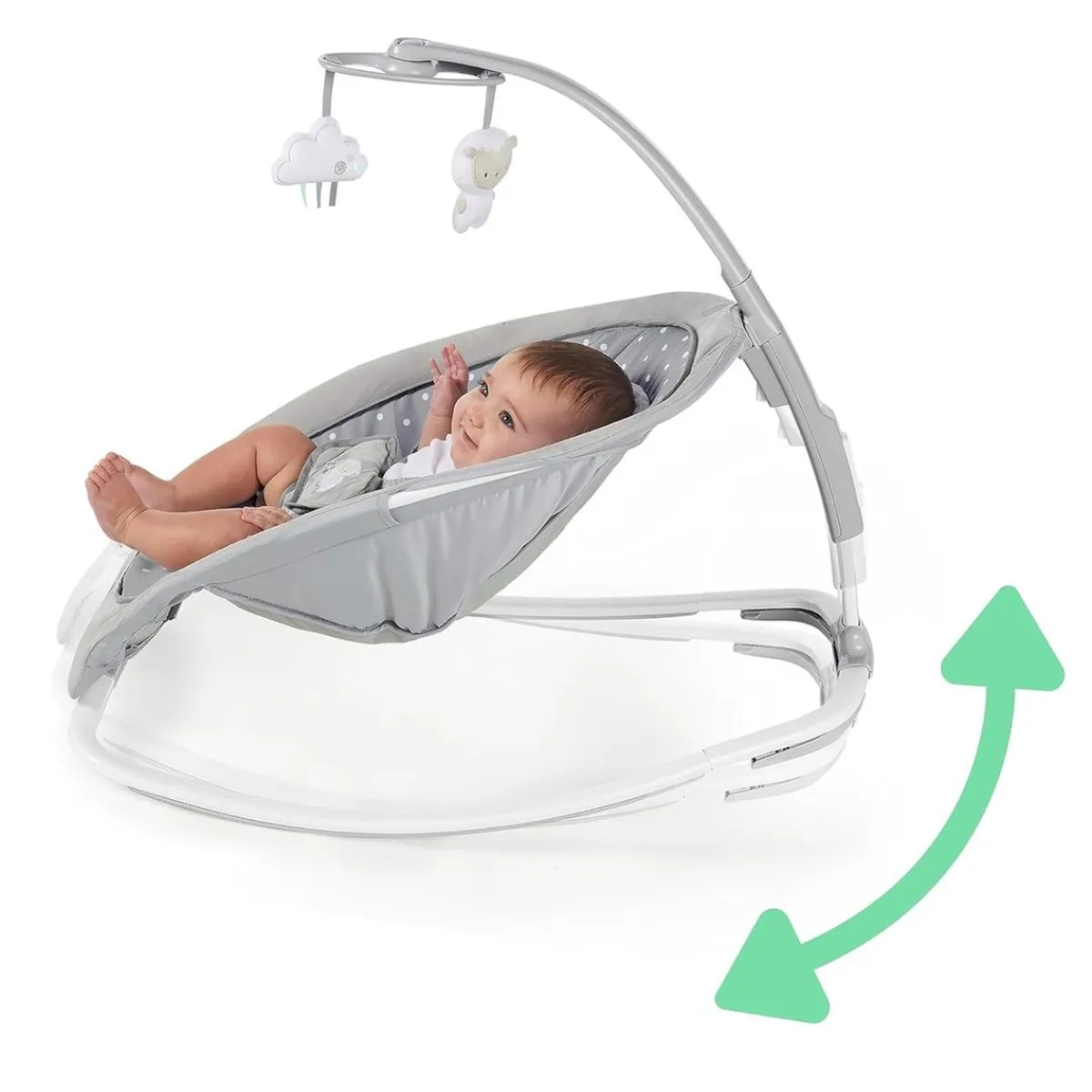 Ingenuity - Hamaca Mecedora Ergonómica con Vibraciones y Melodías ㅤ*KIDS II