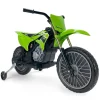 Discount - Moto Cross Kawasaki KX85 de 12V Verde Vehículos De Batería O A Pedales