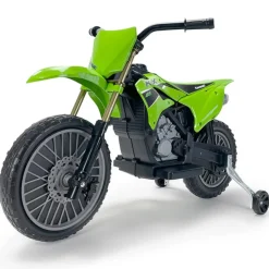 Discount - Moto Cross Kawasaki KX85 de 12V Verde Vehículos De Batería O A Pedales