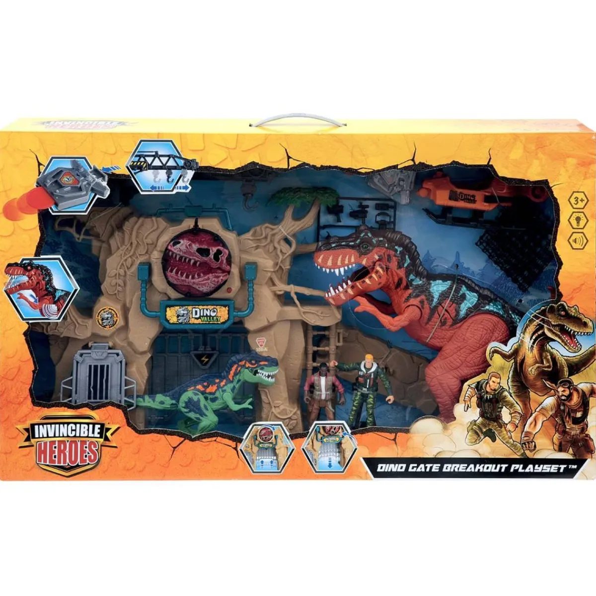 Online Invincible Heroes - Playset dinosaurios con vehículo (Varios modelos) Figuras De Acción