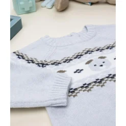 Jersey bebé gris con bordado de ositos*Prenatal Best