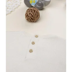 Outlet Jersey de niña beige con cervatillo bordado Recién Nacido·Ropa Y Accesorios|Ropa Y Accesorios·Punto