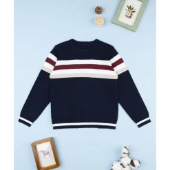 Clearance Jersey de niño a rayas azul y blanco Niño·Niño 2-10 Años|Niño 2-10 Años·Jerséis Y Sudaderas