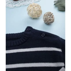 Jersey niño rayas azul y gris*Prenatal Clearance