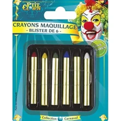 Juego de 6 lápices maquillaje colores surtidos lavables ㅤ*TOYS "R" US Discount