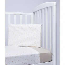 Discount Juego de Cuna 3 Piezas con Flores Naranjas Ropa De Cama·Sábanas Y Mantas|Recién Nacido·Ropa De Cama