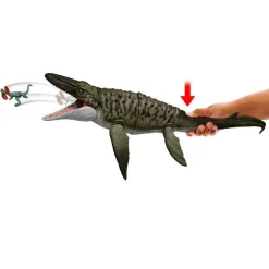 Sale Jurassic World - Mosasaurus “Bite ’N Blast” con mini Dilophosaurus Figuras De Acción