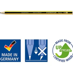 Kit de 6 lápices de grafito Noris HB y 2 gomas Mars Plastic*TOYS