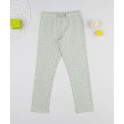 Legging niña verde con flores*Prenatal Sale
