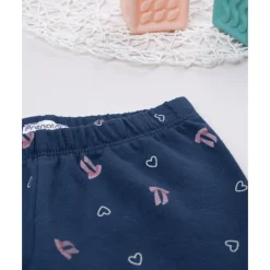 Discount Leggings azules con lazos y corazones para niña Niña·Bebé Niña 3-36 Meses|Bebé Niña 3-36 Meses·Leggings Y Faldas