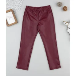 Clearance Leggings efecto piel burdeos para niña Niña·Niña 2-10 Años|Niña 2-10 Años·Leggings Y Faldas