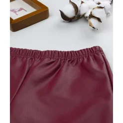 Clearance Leggings efecto piel burdeos para niña Niña·Niña 2-10 Años|Niña 2-10 Años·Leggings Y Faldas