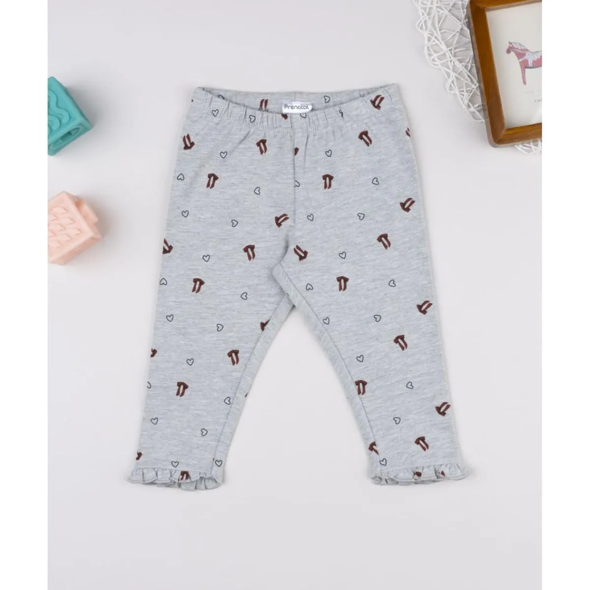 Online Leggings niña grises con corazones y lazos Niña·Bebé Niña 3-36 Meses|Bebé Niña 3-36 Meses·Leggings Y Faldas