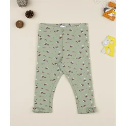 Sale Leggings niña verdes con estampado floral Niña·Bebé Niña 3-36 Meses|Bebé Niña 3-36 Meses·Leggings Y Faldas