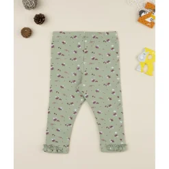 Sale Leggings niña verdes con estampado floral Niña·Bebé Niña 3-36 Meses|Bebé Niña 3-36 Meses·Leggings Y Faldas
