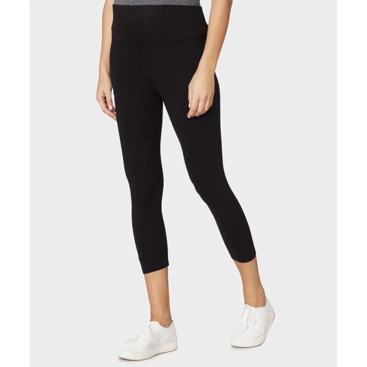 Leggings Premamá Negros 3/4 con Banda de Soporte*Prenatal Best