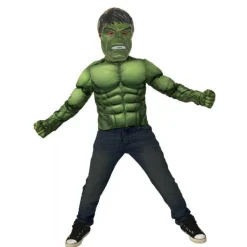 Discount Los vengadores - Disfraz Pecho musculoso Hulk con accesorios 8-10 años Disfraces|Halloween