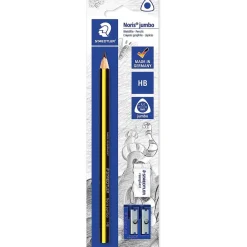 Lápiz Jumbo con Goma de Borrar y Sacapuntas*TOYS 